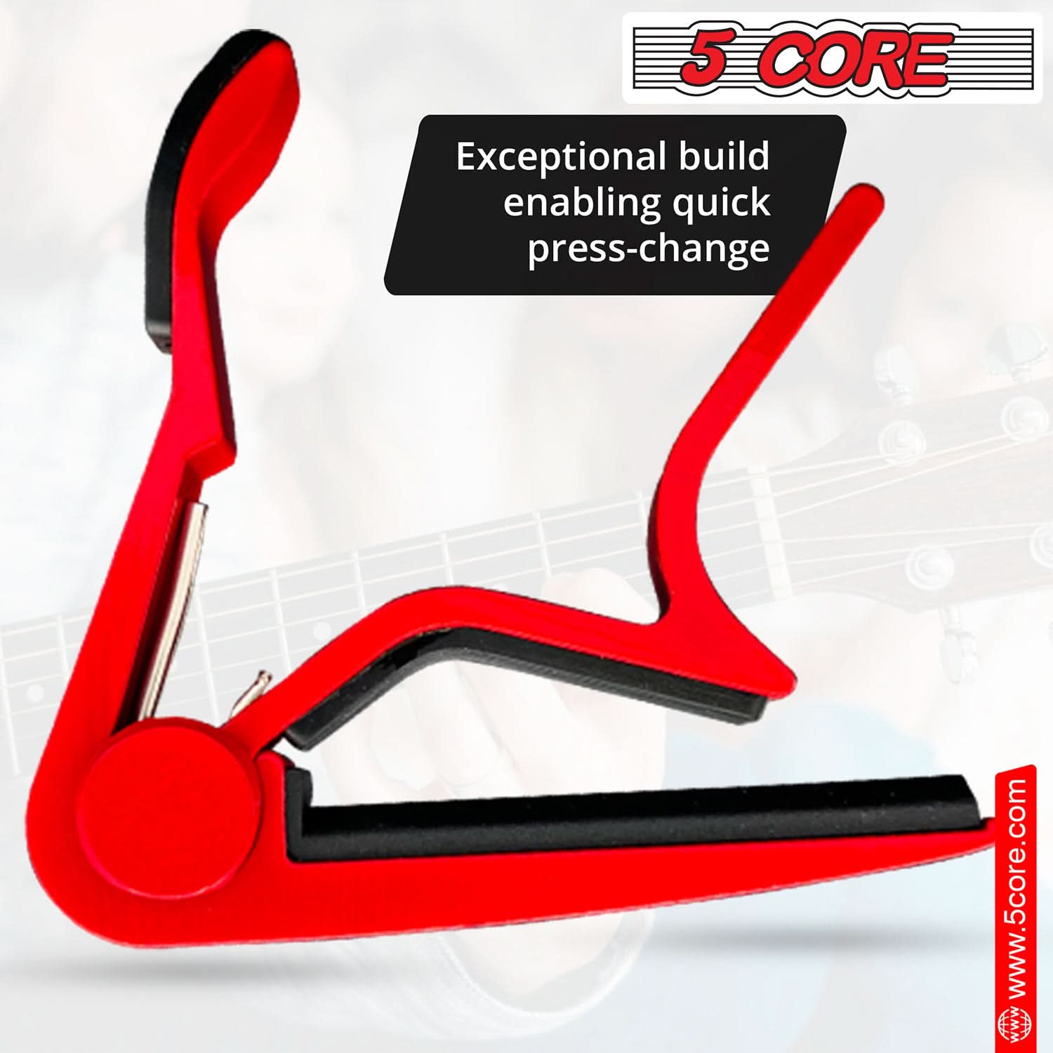 5Core Capo Acoustic Electric Guitar 6 String Kapo Clip For Banjo