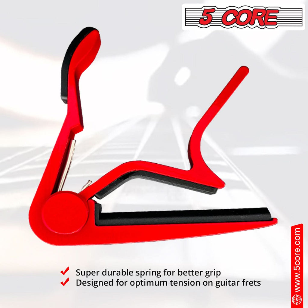 5Core Capo Acoustic Electric Guitar 6 String Kapo Clip For Banjo