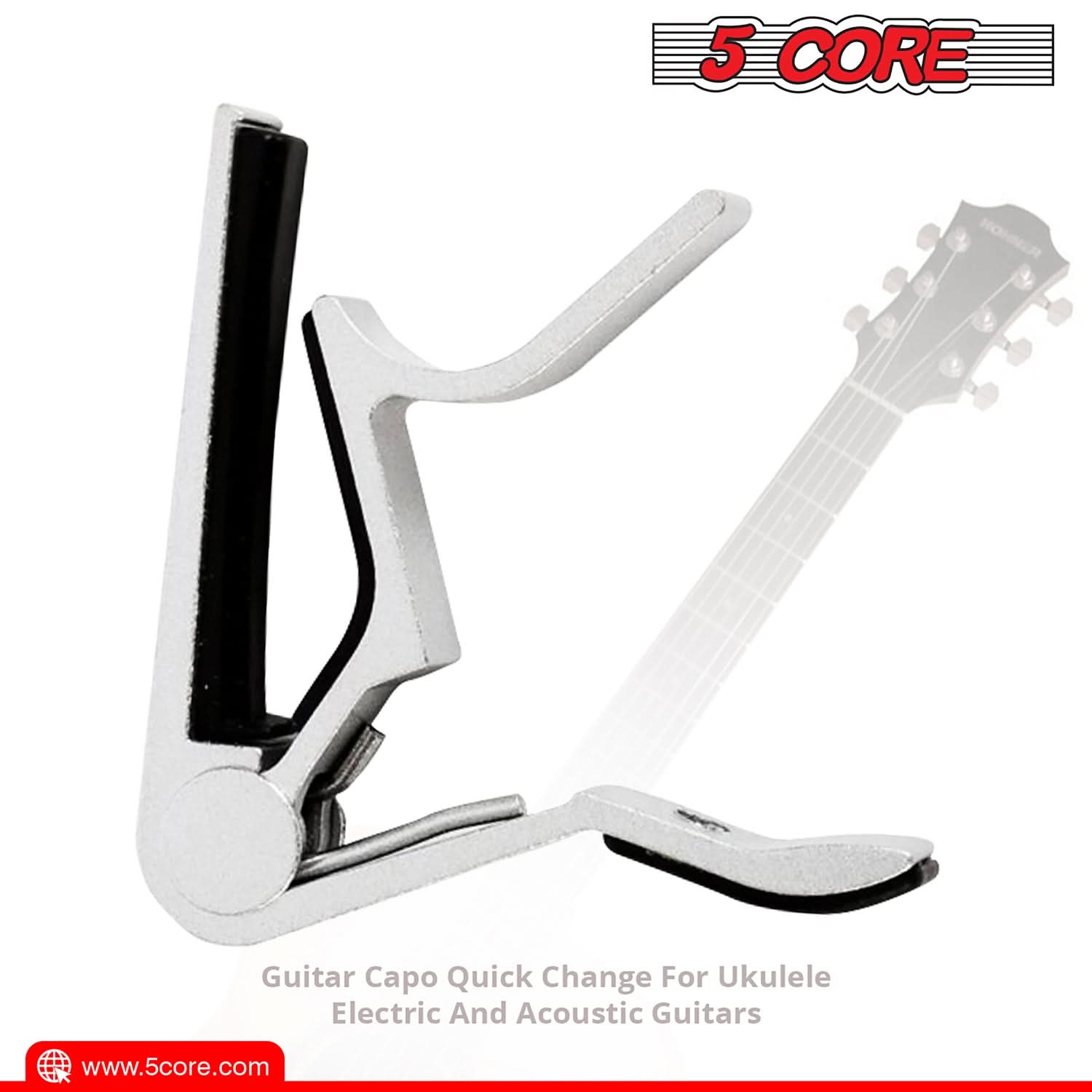 5Core Capo Acoustic Electric Guitar 6 String Kapo Clip For Banjo