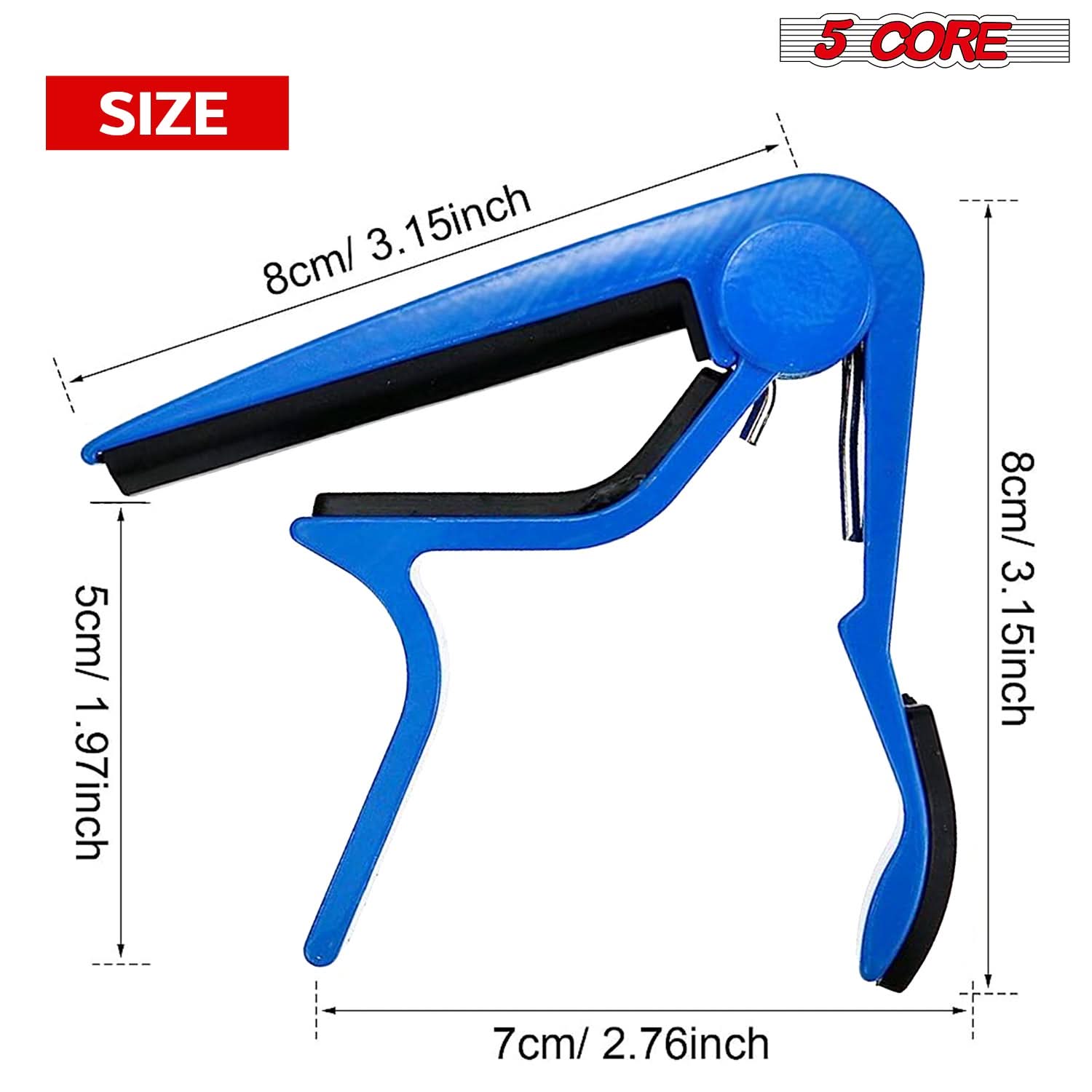 5Core Capo Acoustic Electric Guitar 6 String Kapo Clip For Banjo