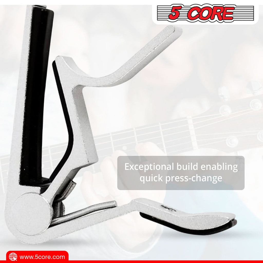 5Core Capo Acoustic Electric Guitar 6 String Kapo Clip For Banjo