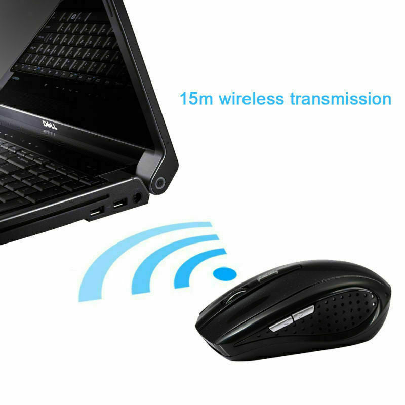 2.4GHz Wireless Optical Mouse Mice & USB Receiver For PC Laptop
