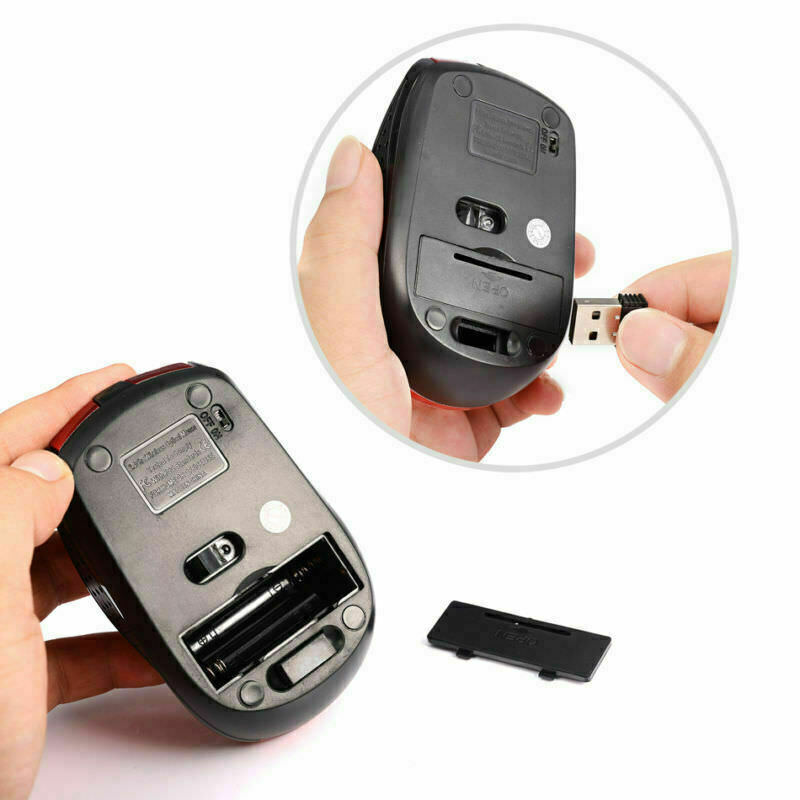 2.4GHz Wireless Optical Mouse Mice & USB Receiver For PC Laptop