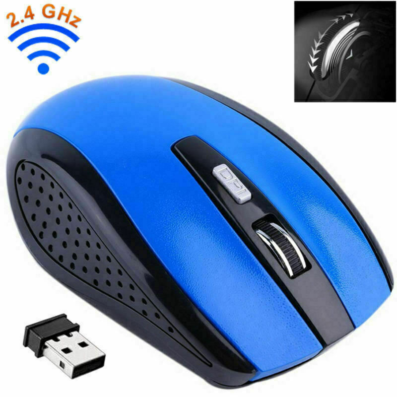 2.4GHz Wireless Optical Mouse Mice & USB Receiver For PC Laptop