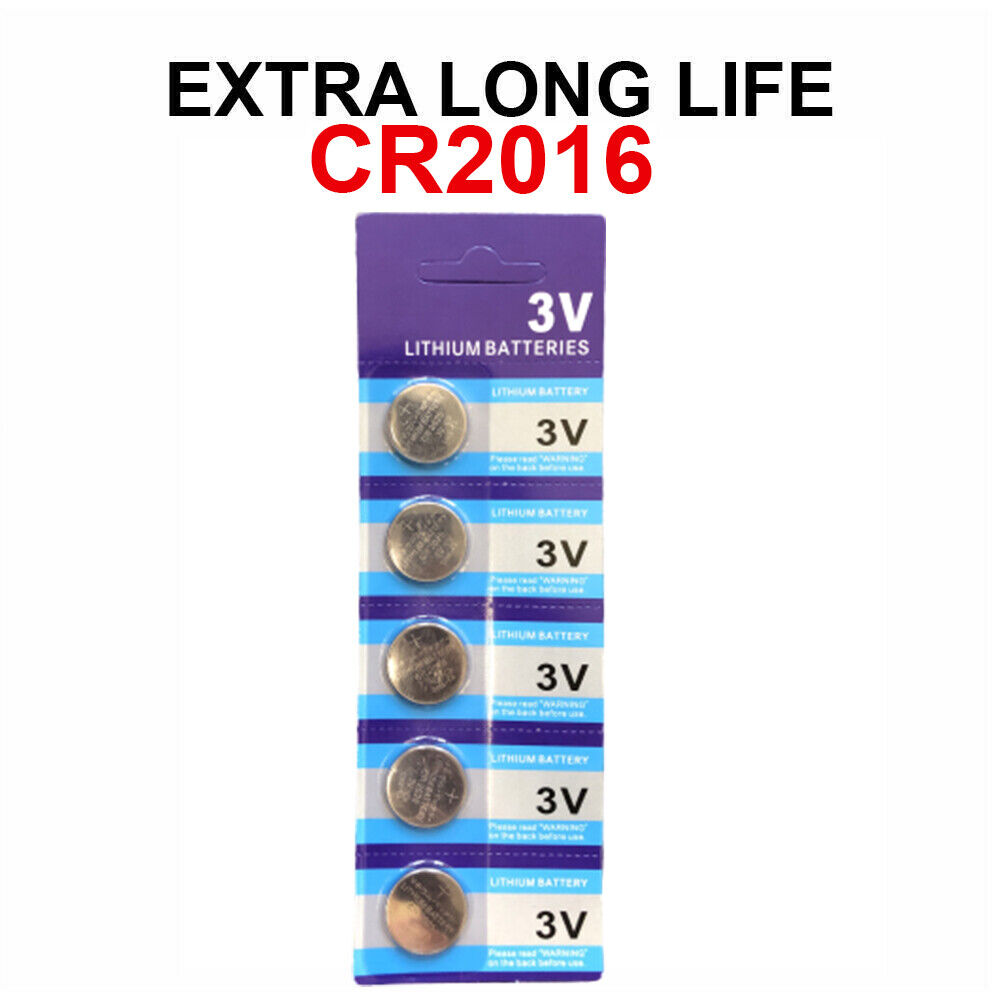5 x Fresh CR 2016 CR2016 ECR2016 BR2016 LITHIUM COIN CELL Battery Exp