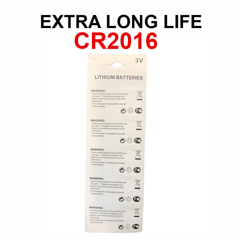 5 x Fresh CR 2016 CR2016 ECR2016 BR2016 LITHIUM COIN CELL Battery Exp