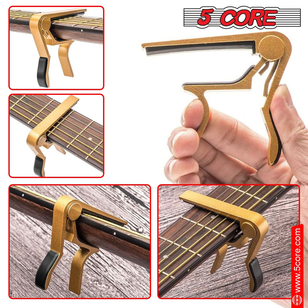 5Core Capo Acoustic Electric Guitar 6 String Kapo Clip For Banjo