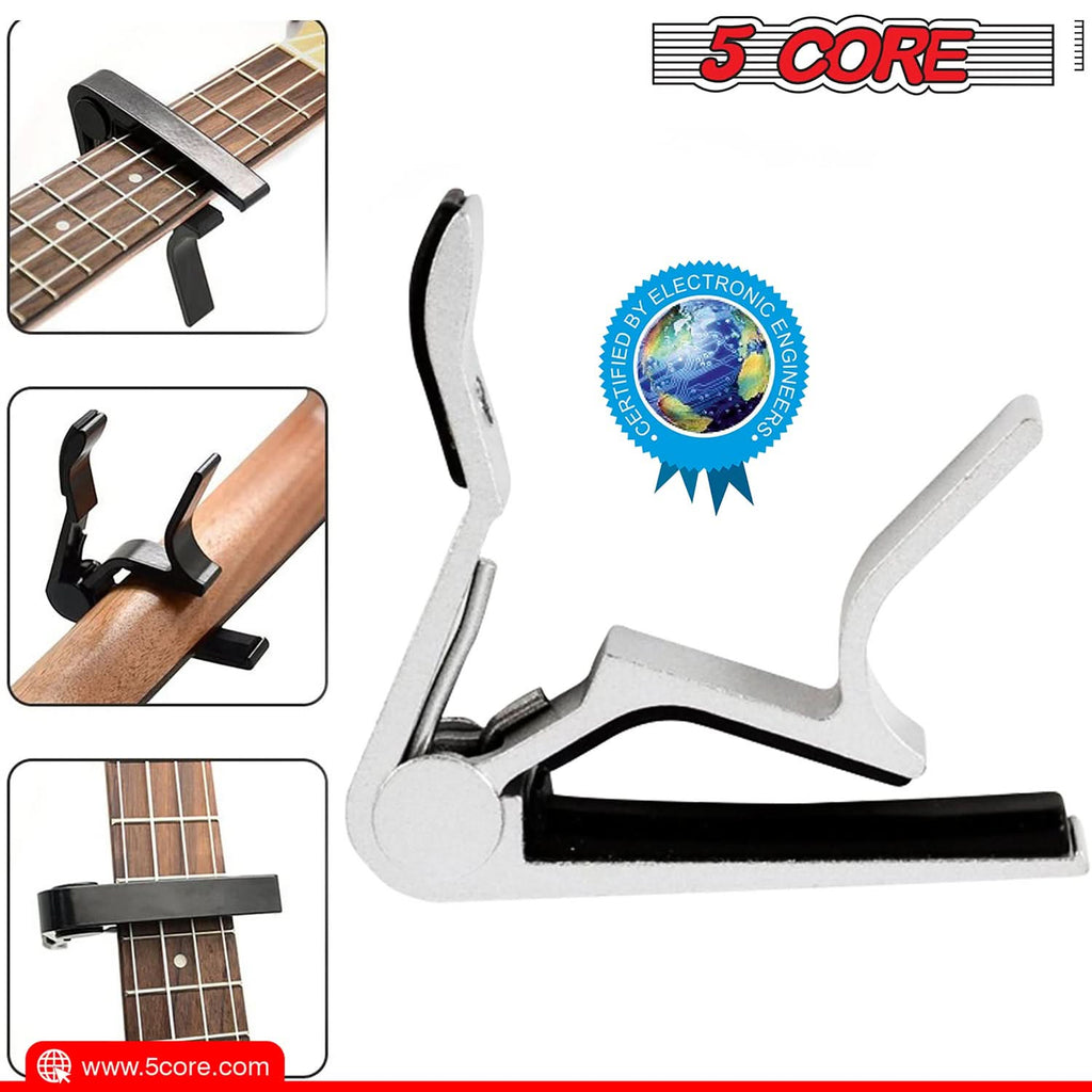 5Core Capo Acoustic Electric Guitar 6 String Kapo Clip For Banjo