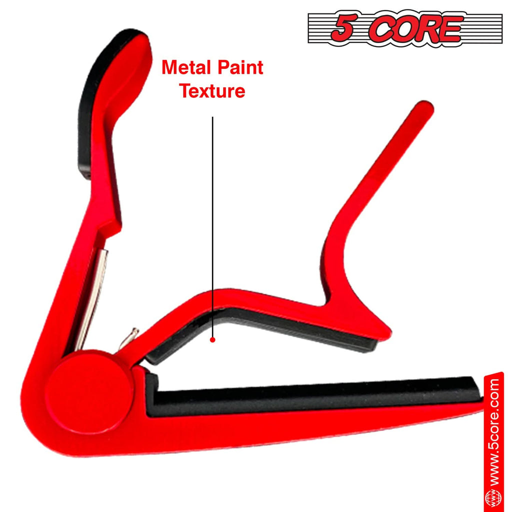 5Core Capo Acoustic Electric Guitar 6 String Kapo Clip For Banjo