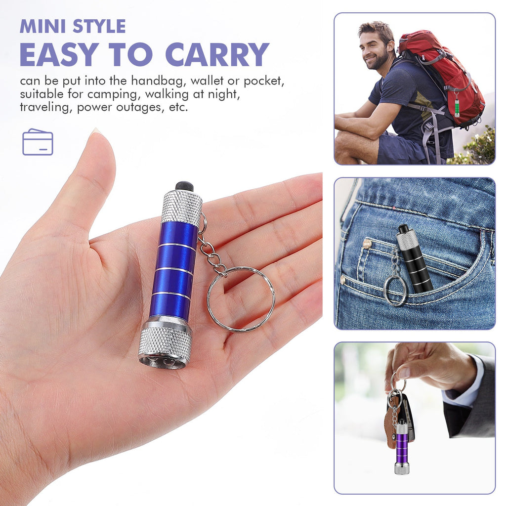 Mini Keychain Light Emergency Night Light Camping Flashlight Portable