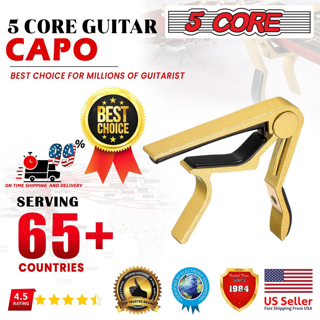 5Core Capo Acoustic Electric Guitar 6 String Kapo Clip For Banjo