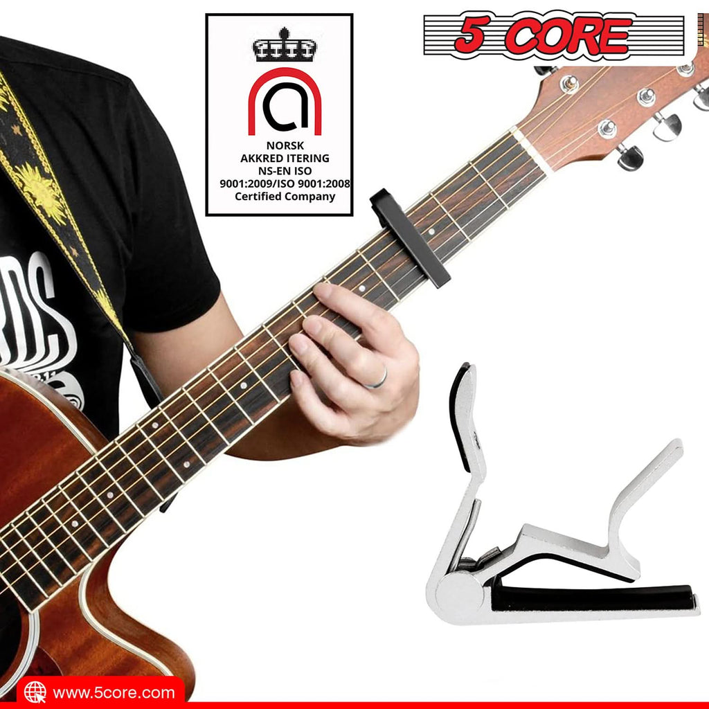 5Core Capo Acoustic Electric Guitar 6 String Kapo Clip For Banjo