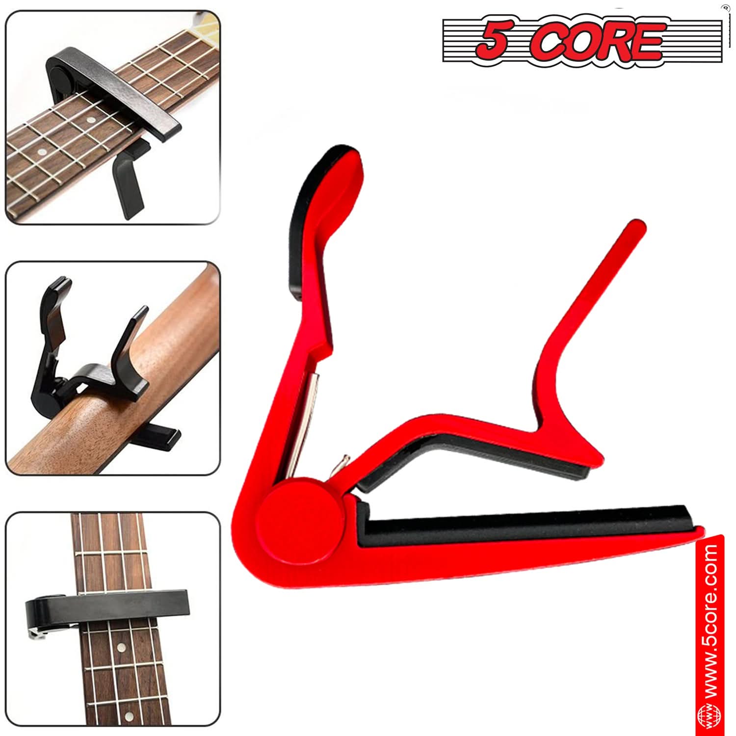 5Core Capo Acoustic Electric Guitar 6 String Kapo Clip For Banjo