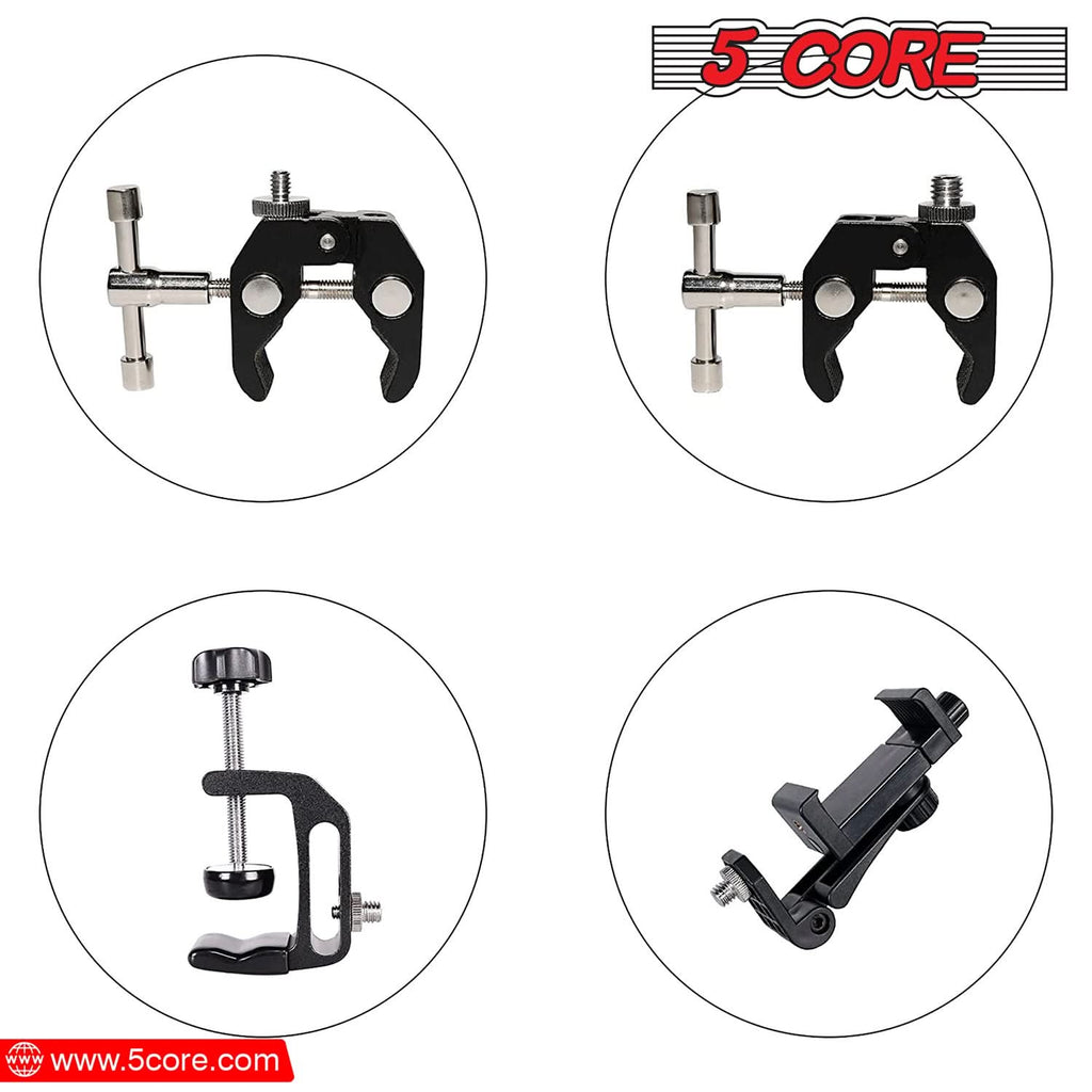 5 Core 3/8 to 1/4 Adapter 5Pcs Camera Mount Durable Tripod Screw