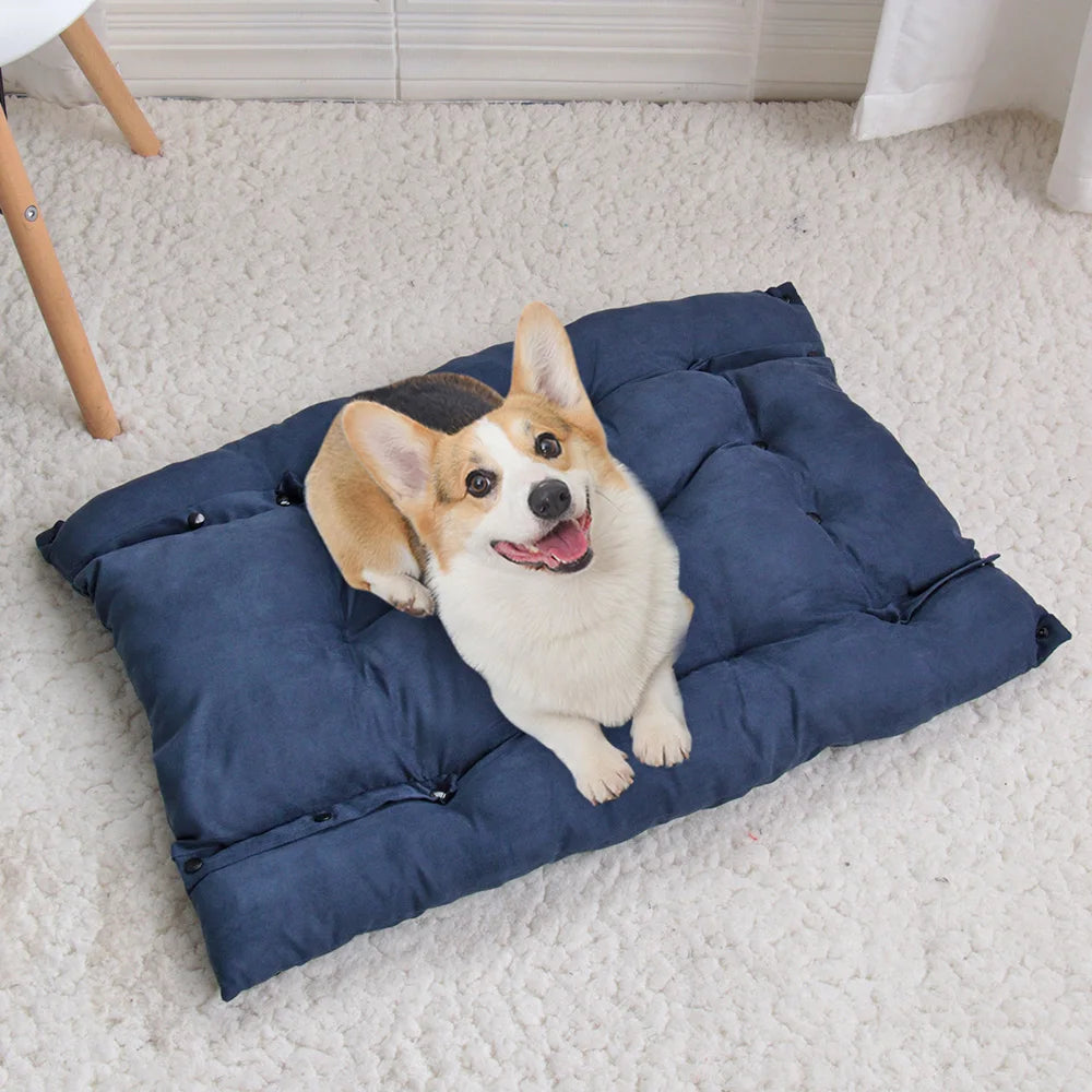 Warm Dog Sofa Bed Winter Pet Dog Cat Bed Sleeping House Kennel Mat Cat Puppy Mattress Pet House Cushion For Small Large Dogs Daily-Ease