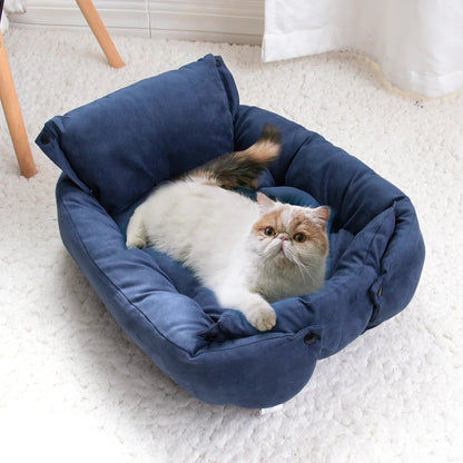 Warm Dog Sofa Bed Winter Pet Dog Cat Bed Sleeping House Kennel Mat Cat Puppy Mattress Pet House Cushion For Small Large Dogs Daily-Ease