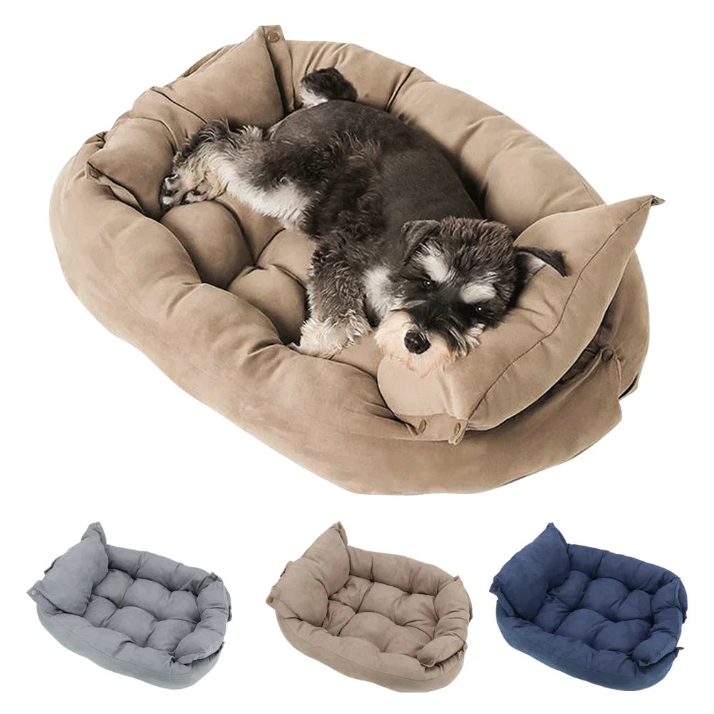 Warm Dog Sofa Bed Winter Pet Dog Cat Bed Sleeping House Kennel Mat Cat Puppy Mattress Pet House Cushion For Small Large Dogs Daily-Ease
