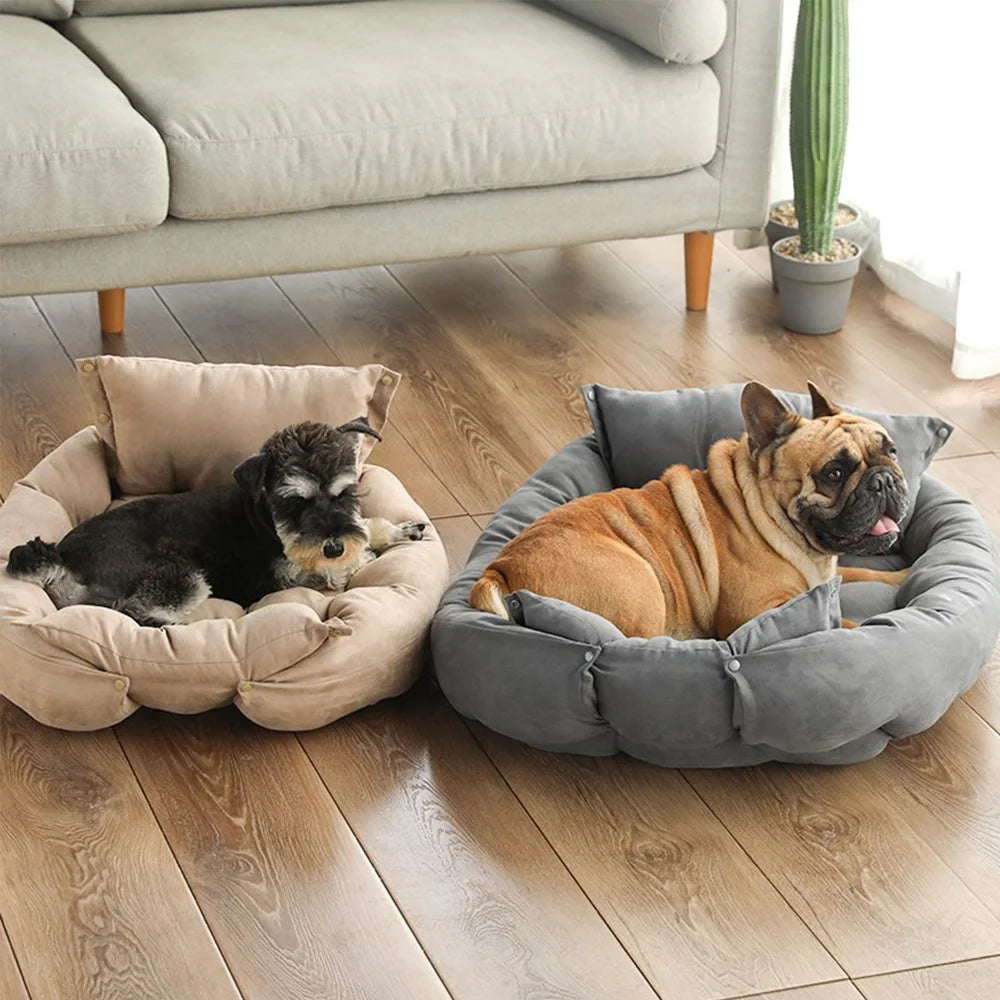 Warm Dog Sofa Bed Winter Pet Dog Cat Bed Sleeping House Kennel Mat Cat Puppy Mattress Pet House Cushion For Small Large Dogs Daily-Ease