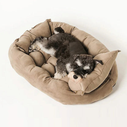Warm Dog Sofa Bed Winter Pet Dog Cat Bed Sleeping House Kennel Mat Cat Puppy Mattress Pet House Cushion For Small Large Dogs Daily-Ease