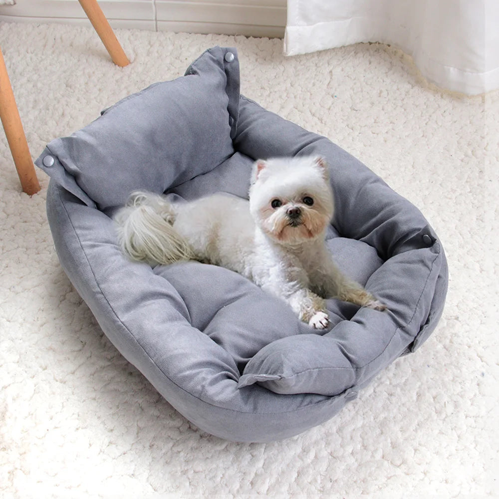 Warm Dog Sofa Bed Winter Pet Dog Cat Bed Sleeping House Kennel Mat Cat Puppy Mattress Pet House Cushion For Small Large Dogs Daily-Ease
