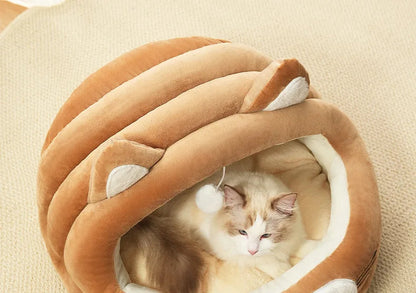 Dog Bed Cute Warm Pet Beds Winter Warm Mat for Dogs Dog Cat Fluff Sleeping Bed Soft Pet Sofas Household Pet Dog Supplies Daily-Ease