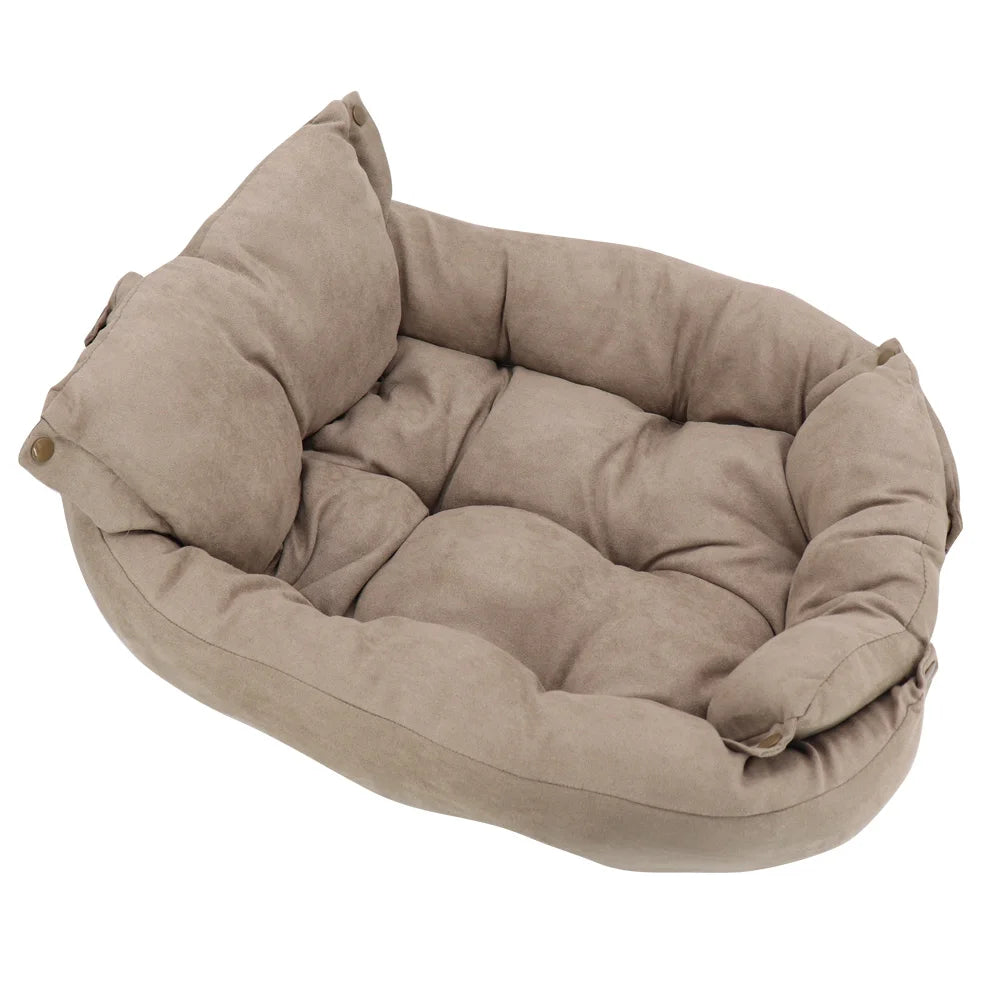 Warm Dog Sofa Bed Winter Pet Dog Cat Bed Sleeping House Kennel Mat Cat Puppy Mattress Pet House Cushion For Small Large Dogs Daily-Ease