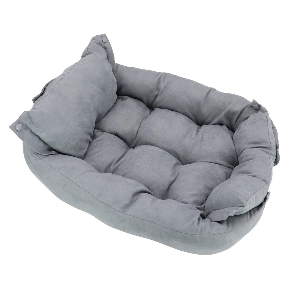 Warm Dog Sofa Bed Winter Pet Dog Cat Bed Sleeping House Kennel Mat Cat Puppy Mattress Pet House Cushion For Small Large Dogs Daily-Ease