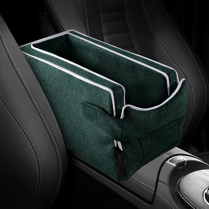 Car Center Console Pet Bed Mat   Fiber Pet Safety Seat  Essential for Cat & Do Travel  Small pet car carrierNon-slip pet car s Daily-Ease