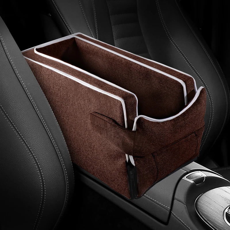 Car Center Console Pet Bed Mat   Fiber Pet Safety Seat  Essential for Cat & Do Travel  Small pet car carrierNon-slip pet car s Daily-Ease