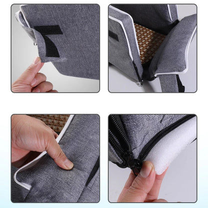 Car Center Console Pet Bed Mat   Fiber Pet Safety Seat  Essential for Cat & Do Travel  Small pet car carrierNon-slip pet car s Daily-Ease
