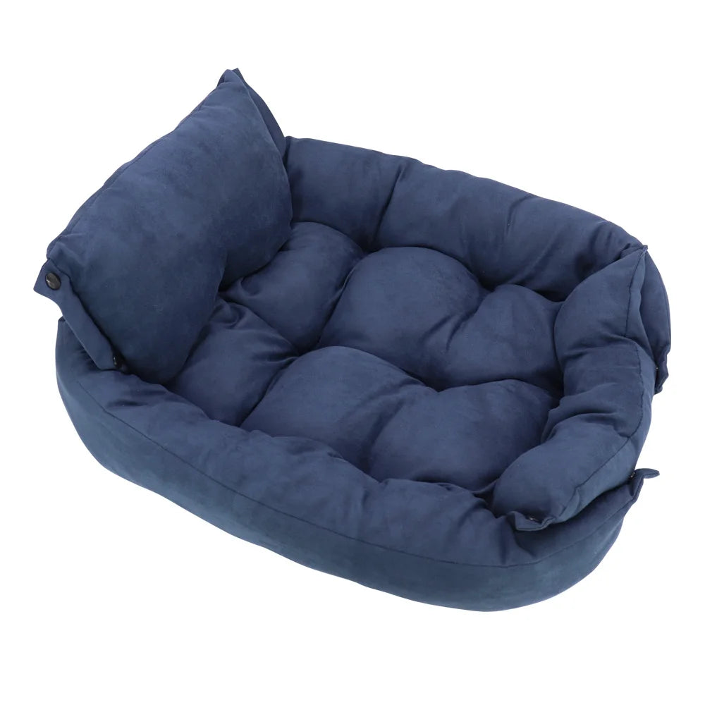Warm Dog Sofa Bed Winter Pet Dog Cat Bed Sleeping House Kennel Mat Cat Puppy Mattress Pet House Cushion For Small Large Dogs Daily-Ease