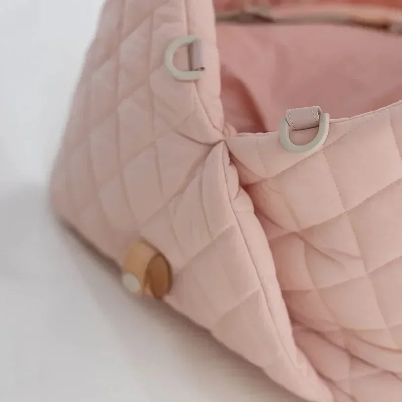 Portable Luxury Pet Carrier Handbag-Washable Dog & Cat Travel Bed Small Pets Puppy Safety Car Seat Booster Tote Pet Accessories Daily-Ease