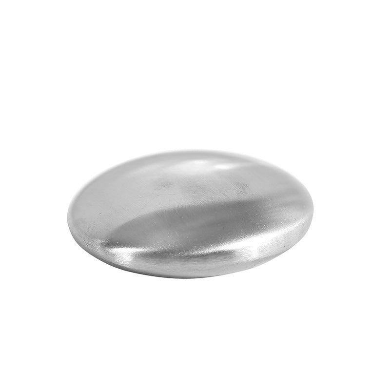 Oval Stainless Steel Fat Round Metal Odor Removal Soap Deodorant Large