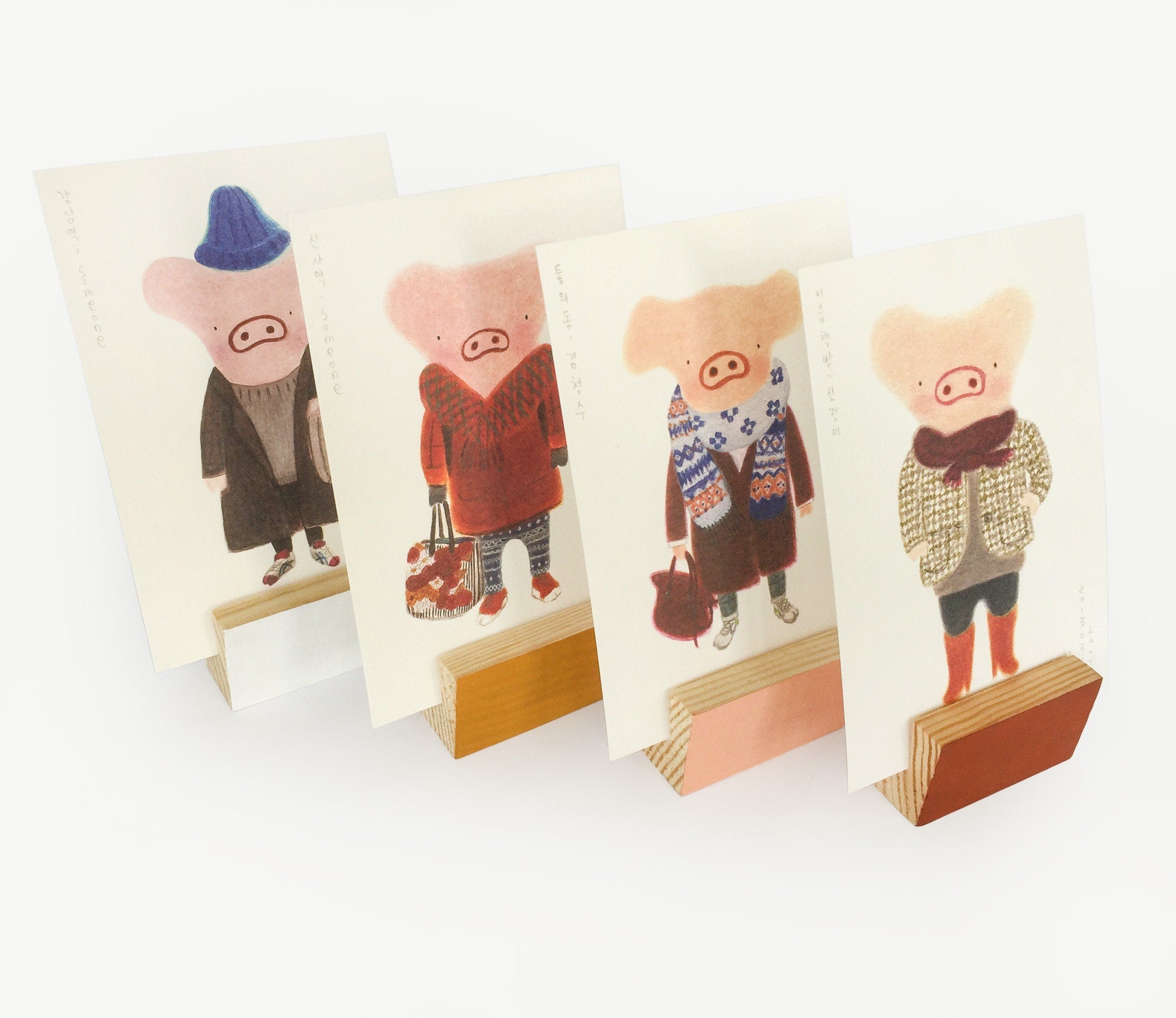 Color Block Card Holder